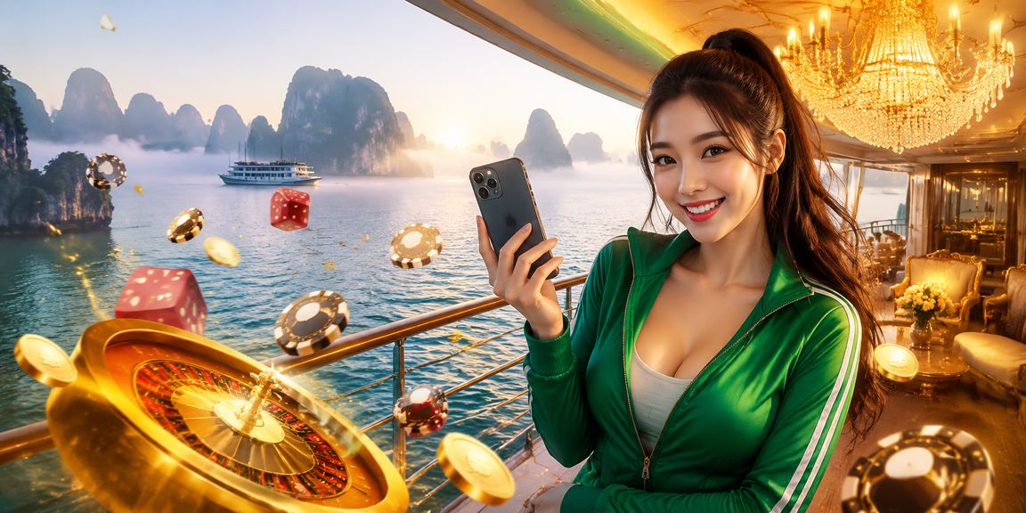 Người dùng Việt Nam xem trang chủ 1280 trên nền cảnh Hạ Long