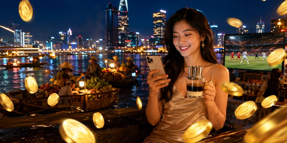 Người dùng tại Thành phố Hồ Chí Minh kiểm tra đăng nhập trên điện thoại trong quán cà phê