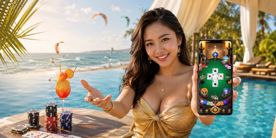 Người dùng đọc hướng dẫn thẻ game và casino khi du lịch Mũi Né